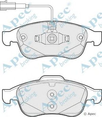 APEC BRAKING pad1795 -  Комплект тормозных колодок, дисковый тормоз